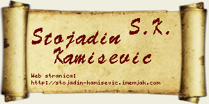 Stojadin Kamišević vizit kartica